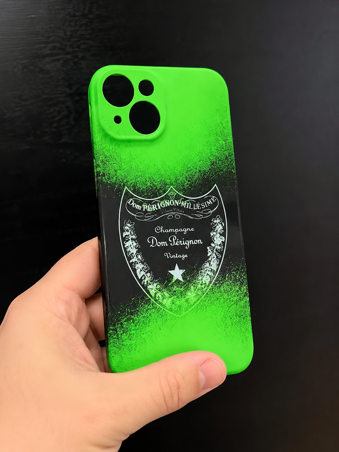 Cover Dom Perignon Verde fluo