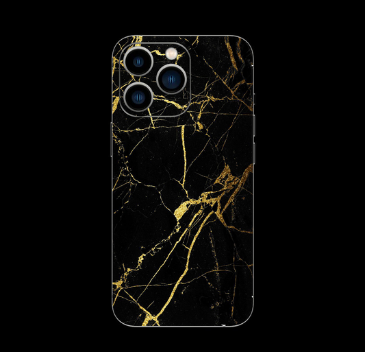 Skin Black and Gold Marble